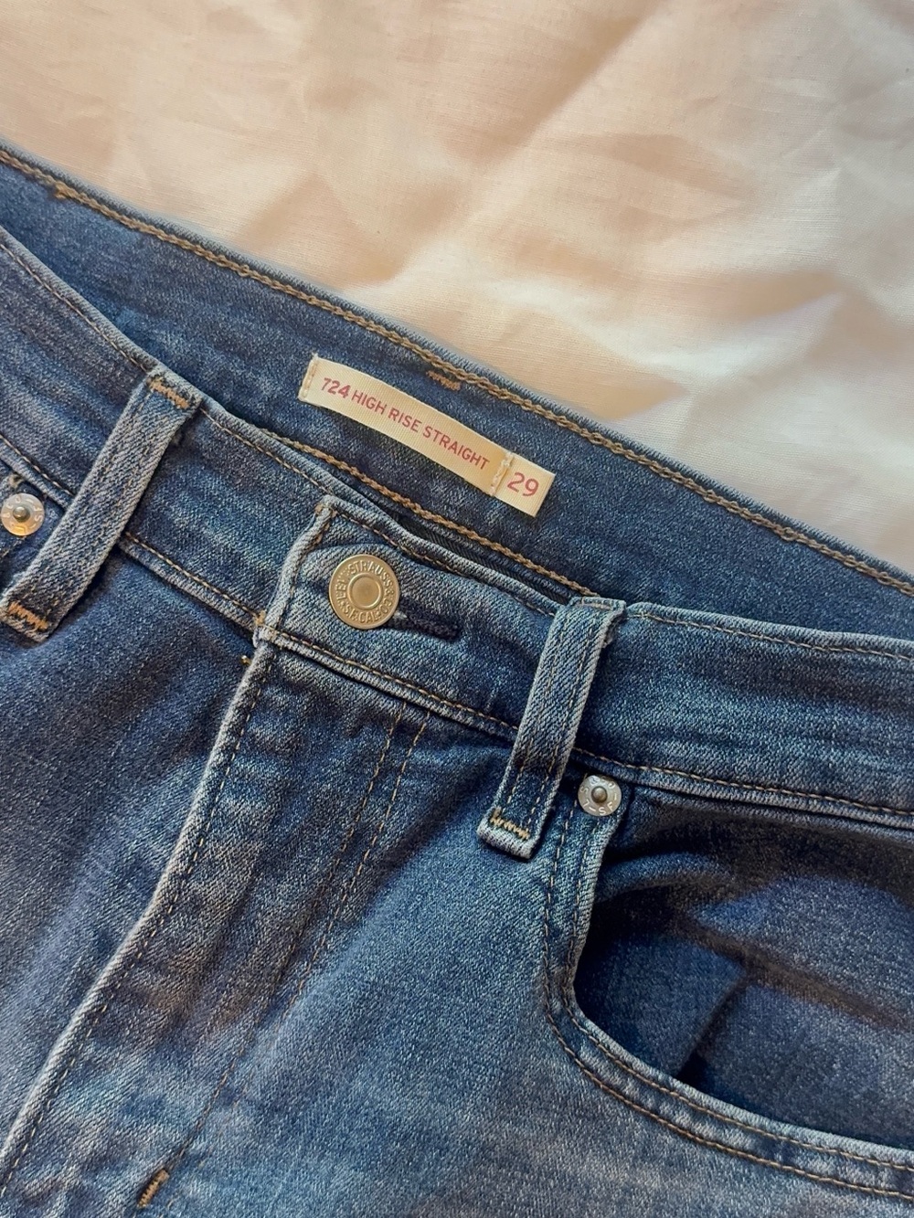 Levi's 724 High Rise Straight Jeans - Blue